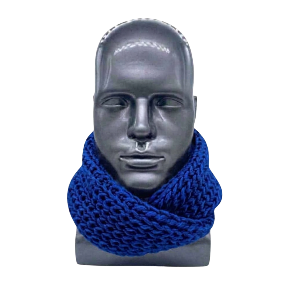 Bufanda Cuello Estilo Punto Inglés Lana Invierno Abrigado-0