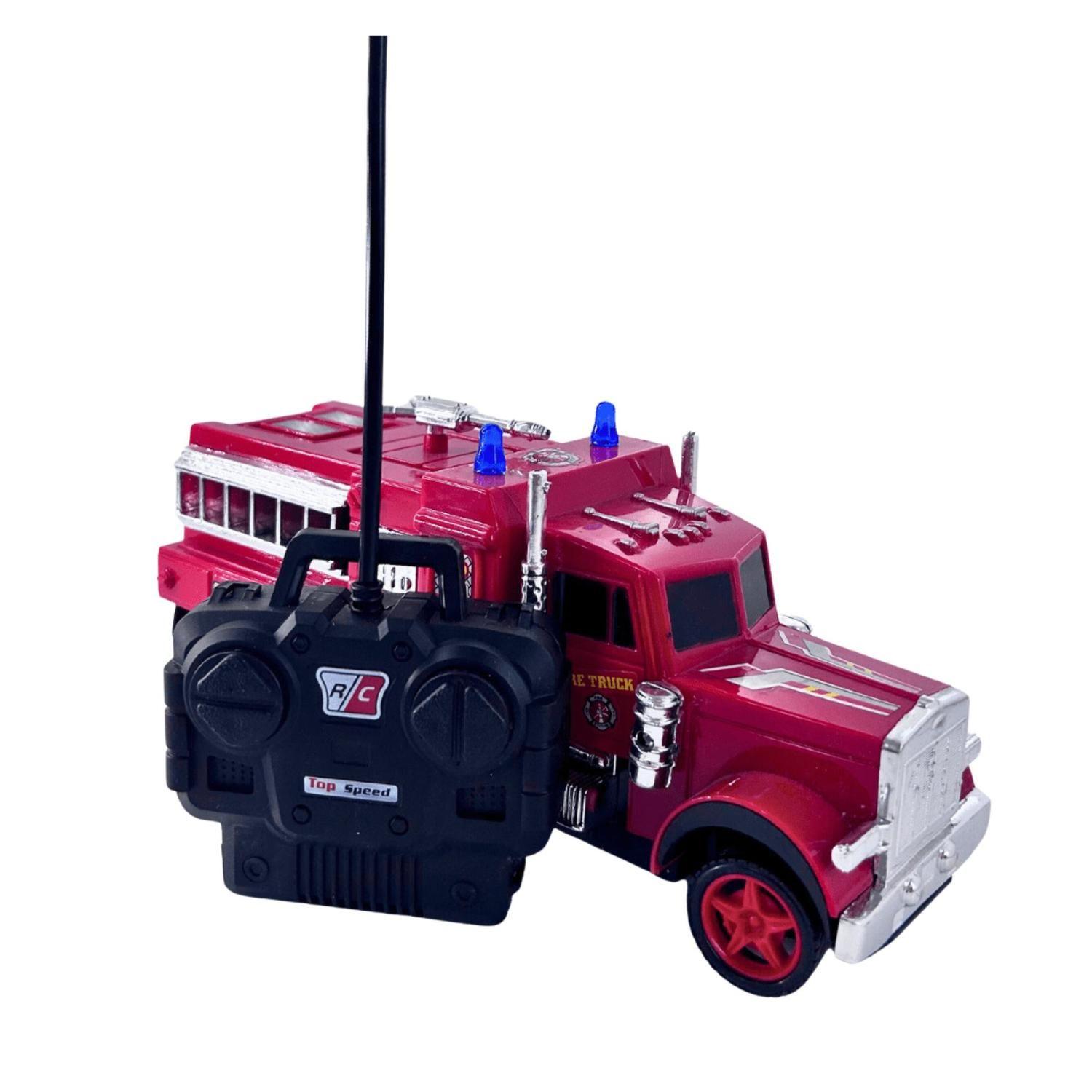JUGUETE CARRO DE BOMBERO CONTROL REMOTO CAMION JUGUETE-0