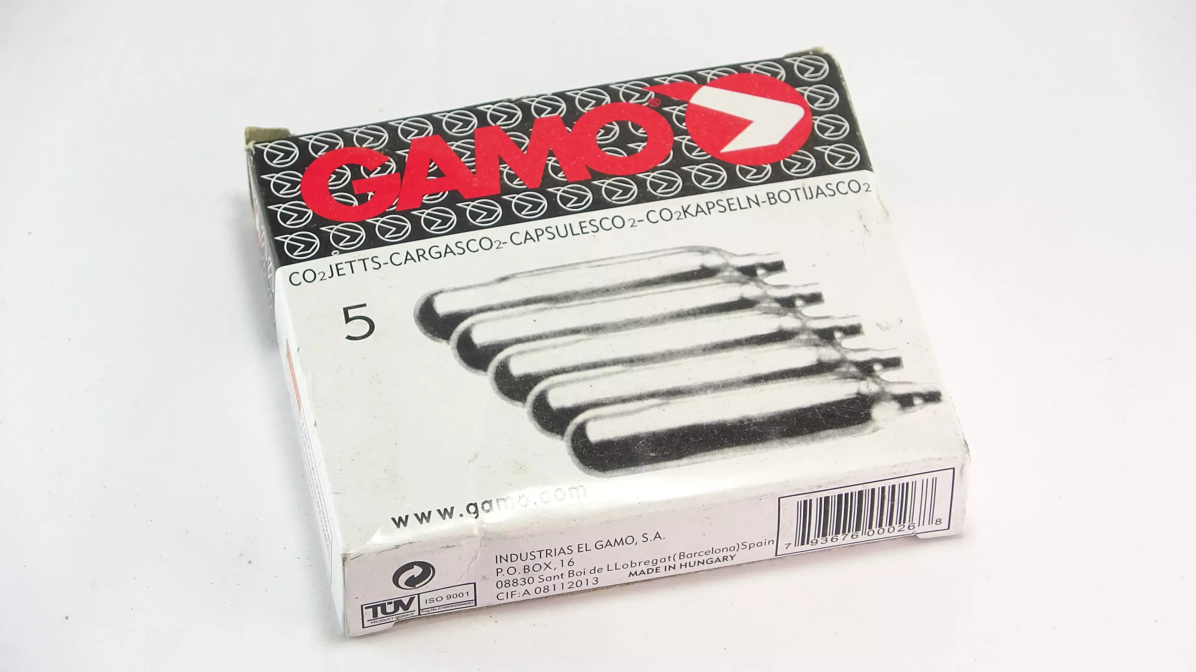 Capsulas CO2 Gamo 12 Gr Pack 5 -1