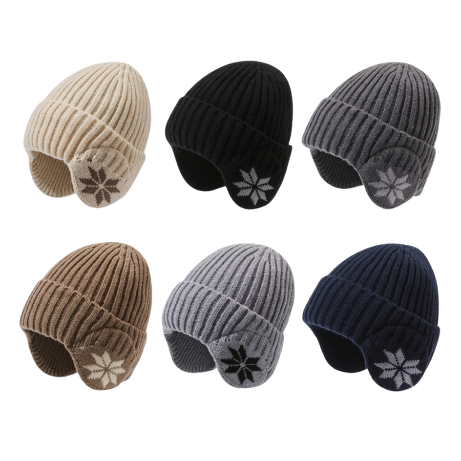 Gorro Beanie De Lana Adulto Con Cubre Orejas Unisex Surtidos-1