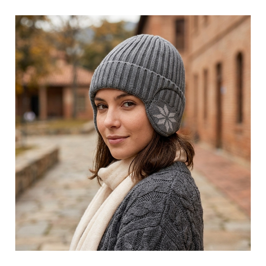 Gorro Beanie De Lana Adulto Con Cubre Orejas Unisex Surtidos-4
