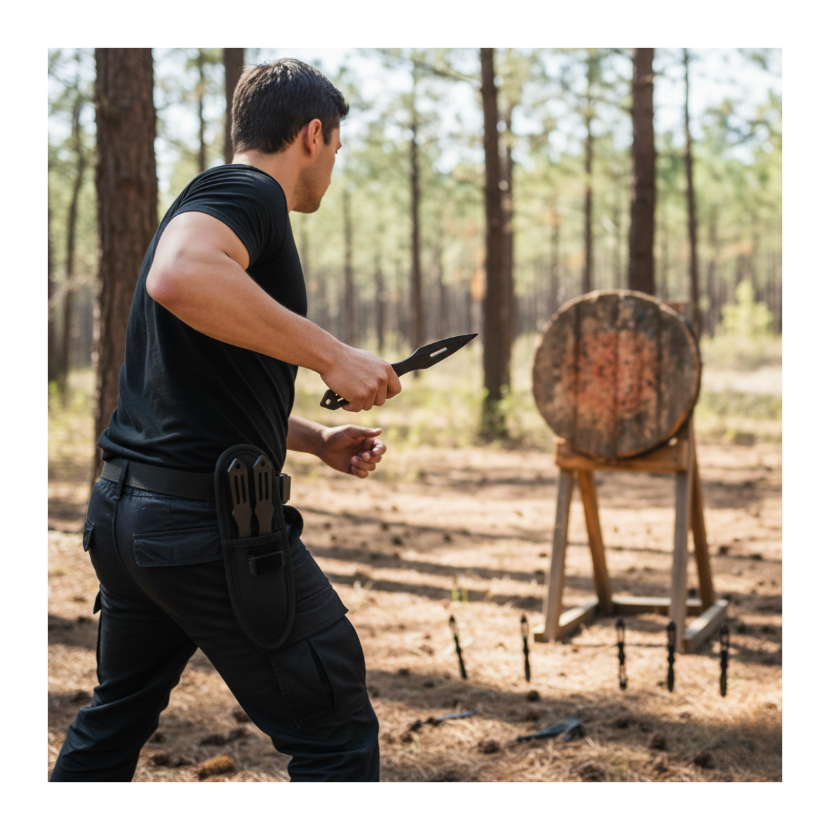 Kunai Cuchillo Lanzar Táctico Supervivencia Incluye Funda-3