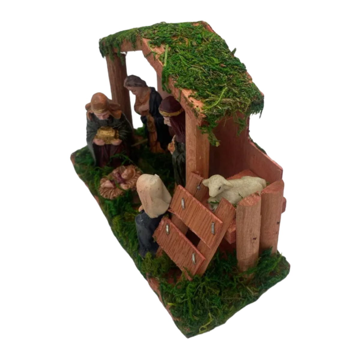 Pesebre Navideño 14x11x6 cm Decoracion Navidad 2025-2