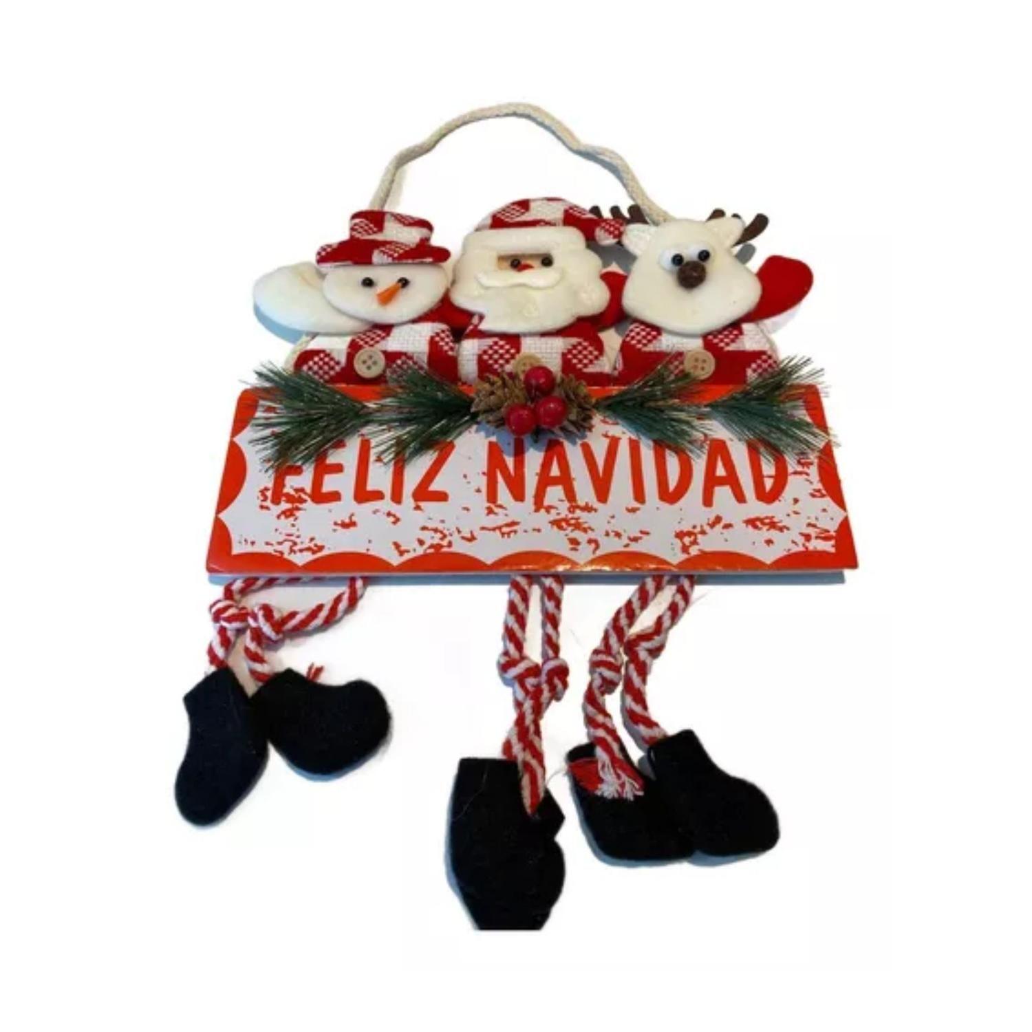 Adorno Colgante Navideño Para Puerta De Feliz Navidad-0