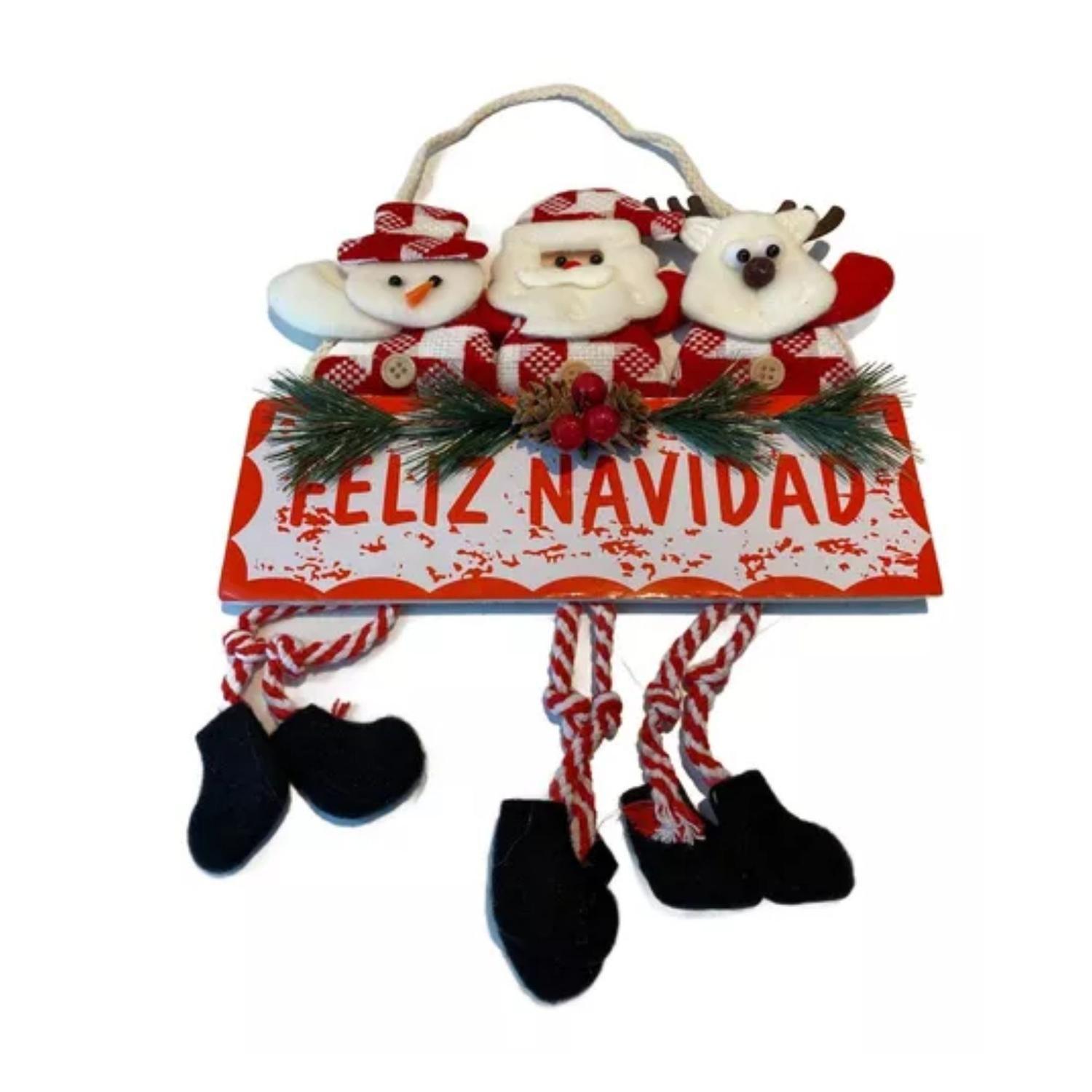 Adorno Colgante Navideño Para Puerta De Feliz Navidad-2