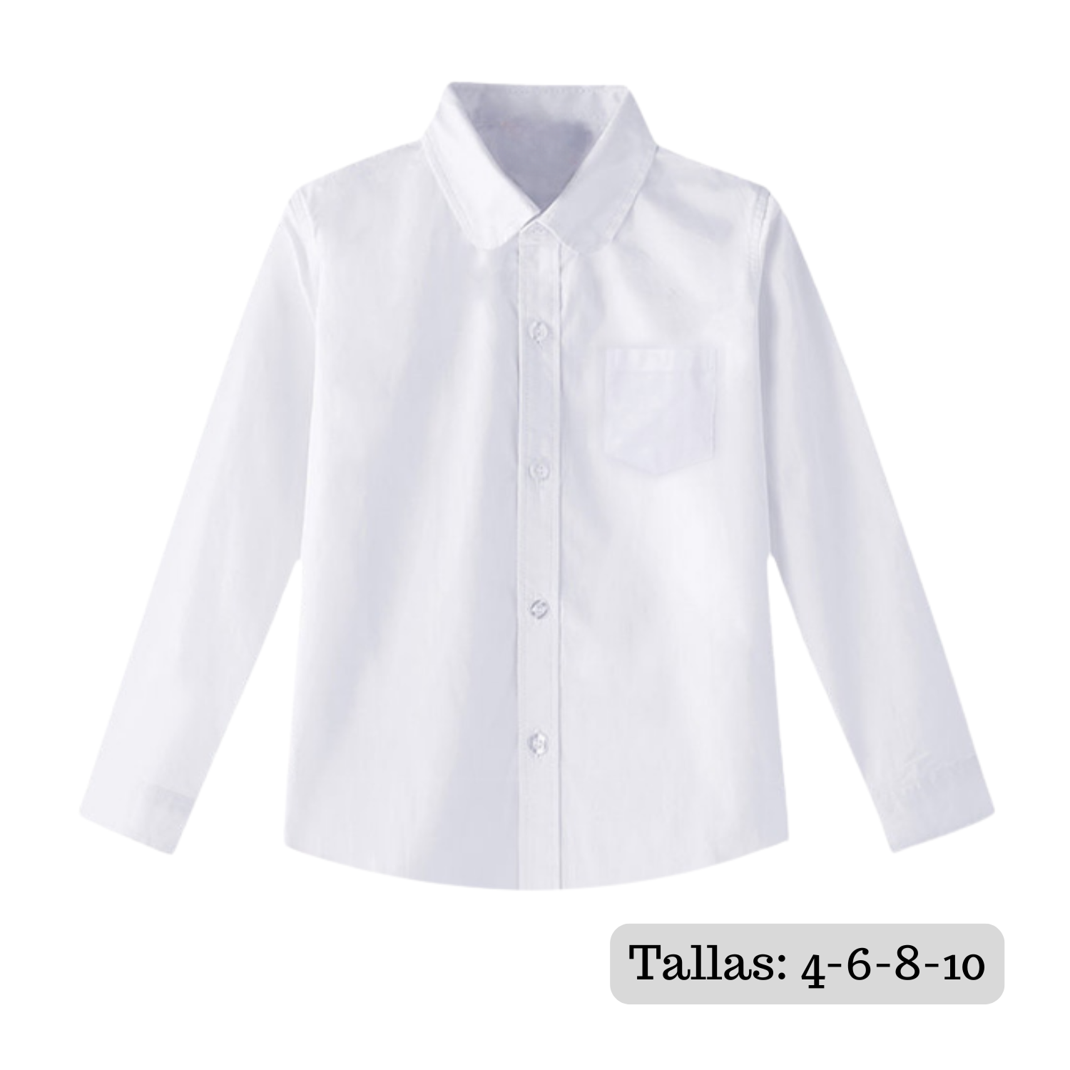 Camisa Blanca Niña Juvenil Para Atuendos Típicos De Fiestas Patrias-1