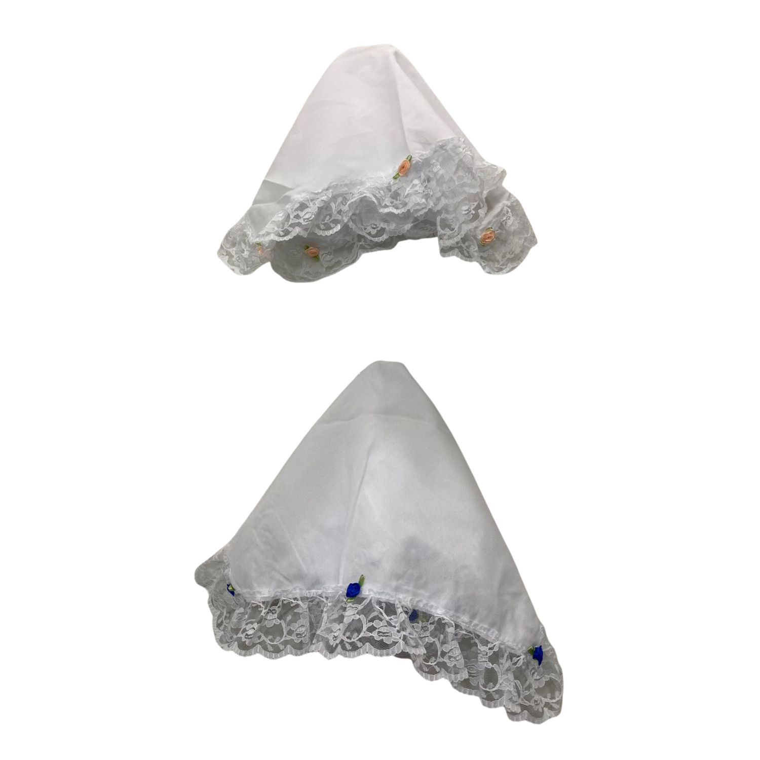 Pack 4 Pañuelos De Cueca Con Velo Blanco Fiestas Patrias-5