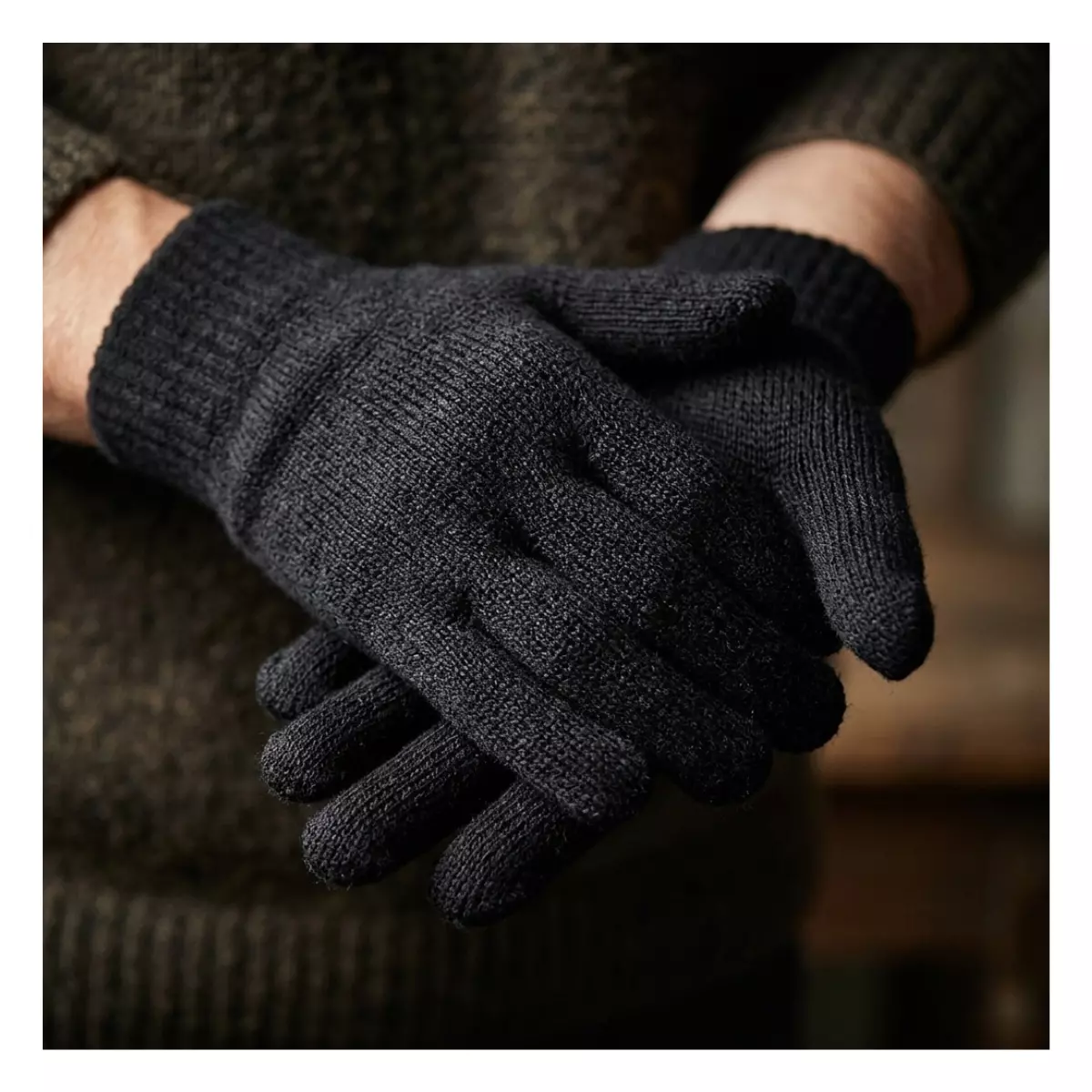 Guantes De Invierno Doble Lana Adultos Y Jovenes-1