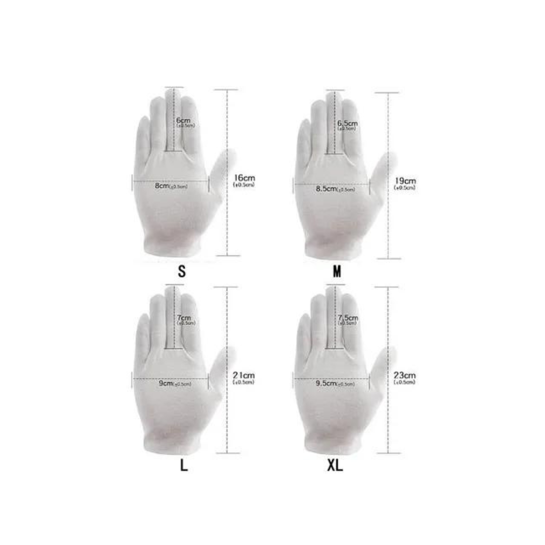 Guantes Blancos Formal Liso Ceremonial -2