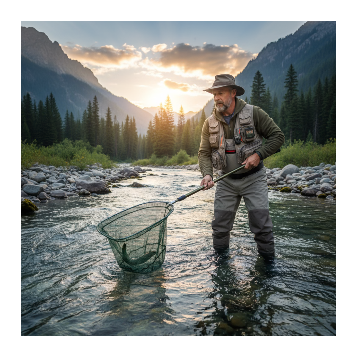 Red De Pesca Plegable Chinguillo Restcloud Malla De Pescar-7