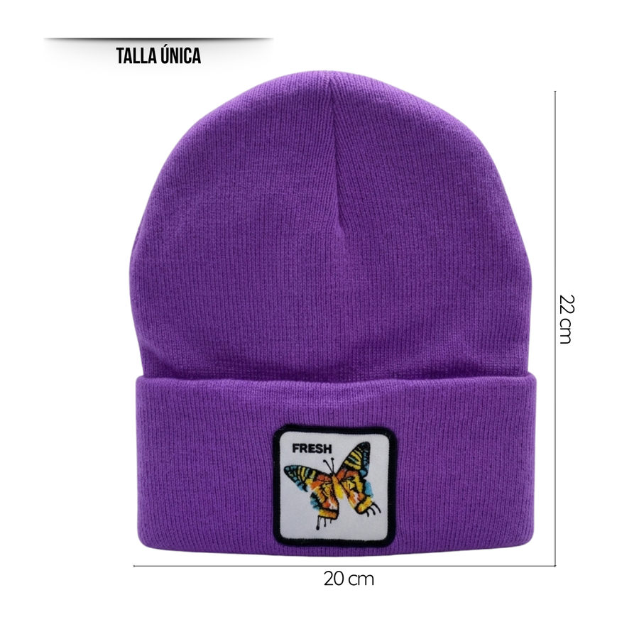 Pack De 3 Gorros Beanies Lana Animales Colores Y Diseños-4