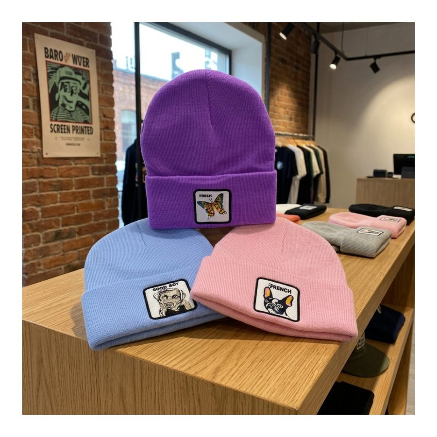 Pack De 3 Gorros Beanies Lana Animales Colores Y Diseños-6