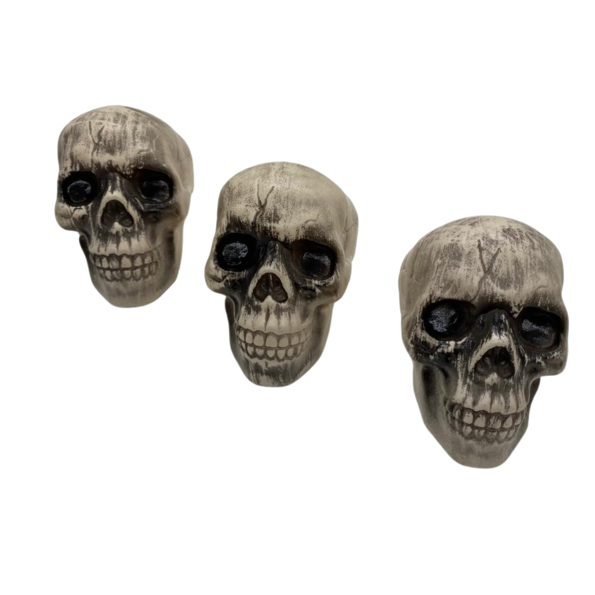 Pack 3 Calaveras Decoración Fiestas Halloween 2025-2