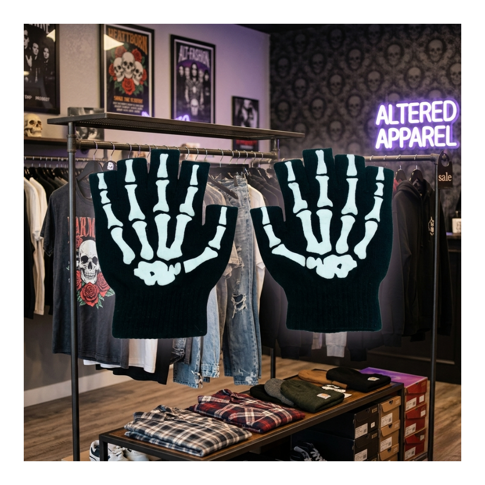 Guantes Sin Dedos Tácticos Calavera - Bicicleta Moto Gym Unisex-7