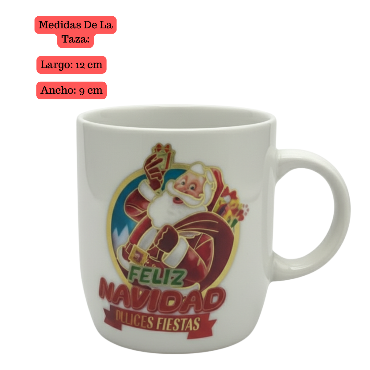 Taza De Cerámica 250 mL Regalos Feliz Navidad 2025-5