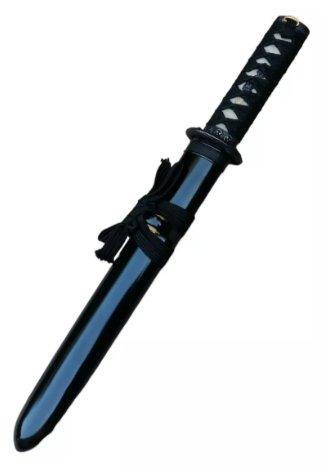 Katana Tanto De Acero Funcional Con Filo 41 Cm-2