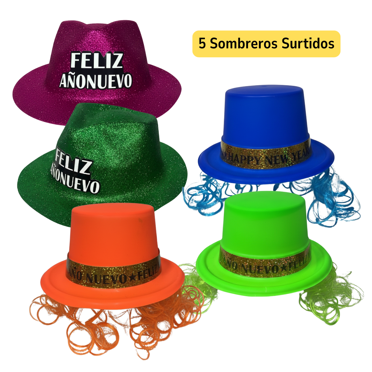 Kit Premium Cotillón Año Nuevo Con Globos 38 Piezas-7