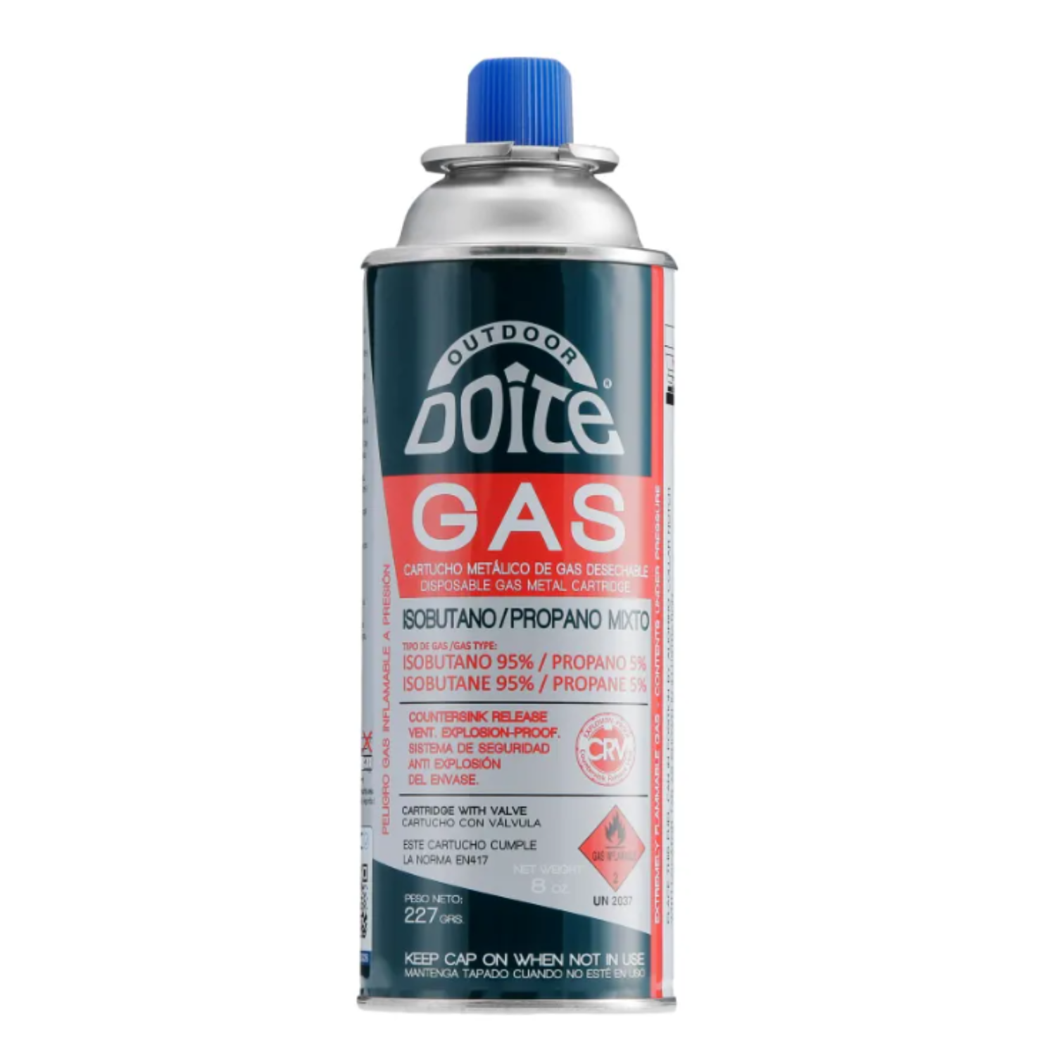 Gas Butano 227grs Camping con Válvula-0