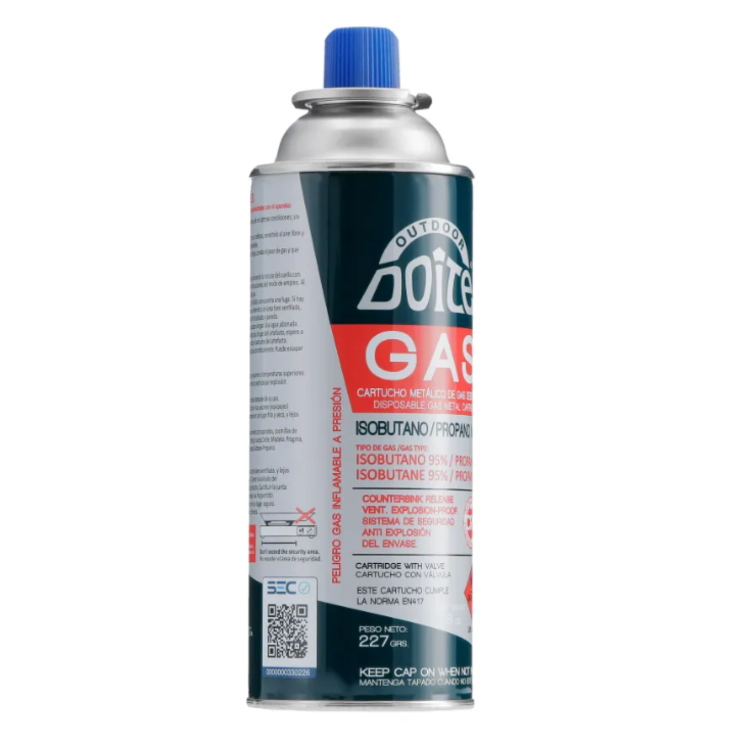 Gas Butano 227grs Camping con Válvula-1
