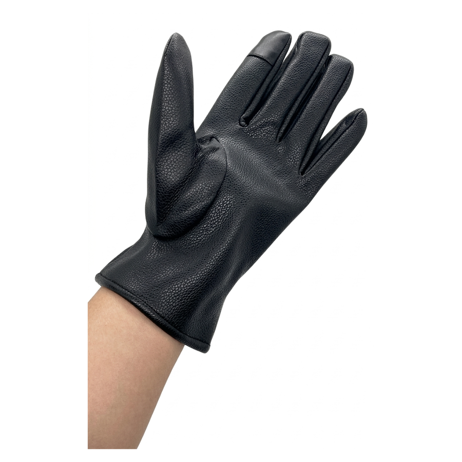 Guantes de Cuero Sintético Premium para Invierno - Térmicos y Elegantes-3