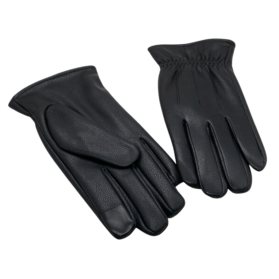 Guantes de Cuero Sintético Premium para Invierno - Térmicos y Elegantes-4