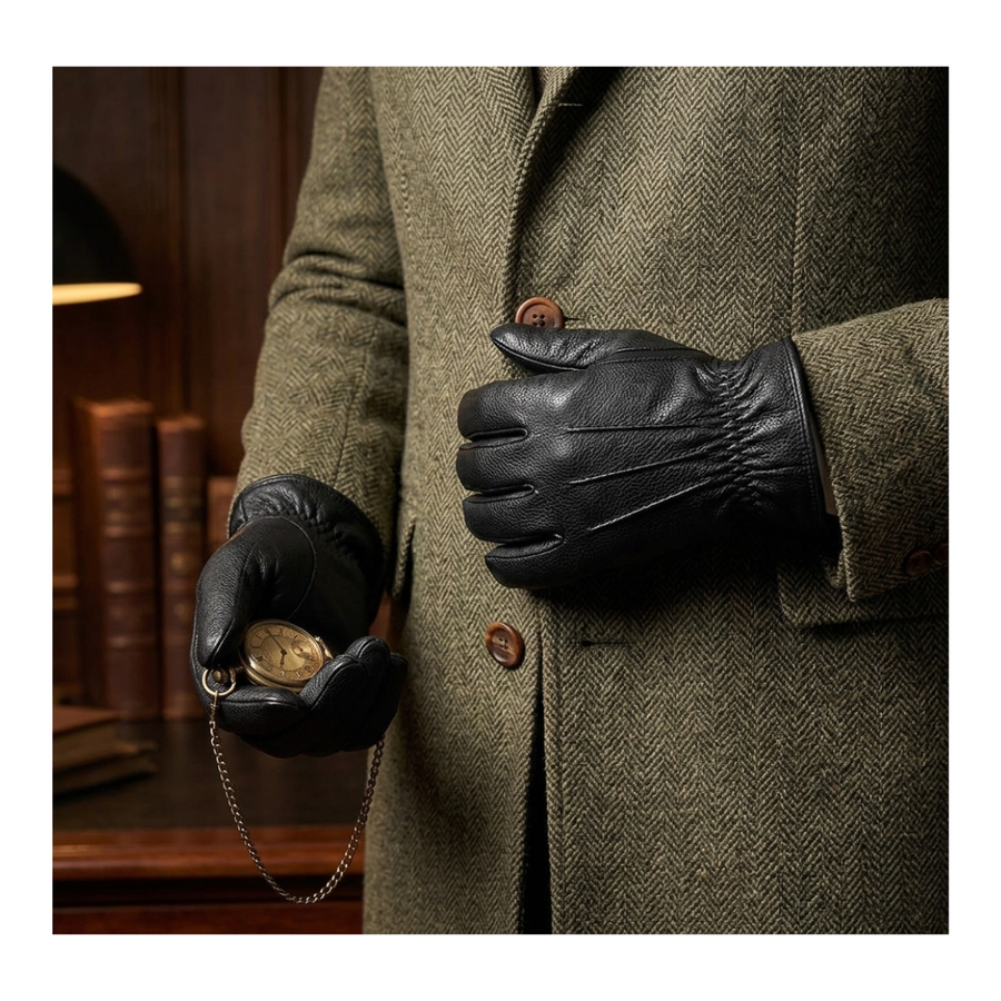 Guantes de Cuero Sintético Premium para Invierno - Térmicos y Elegantes-7