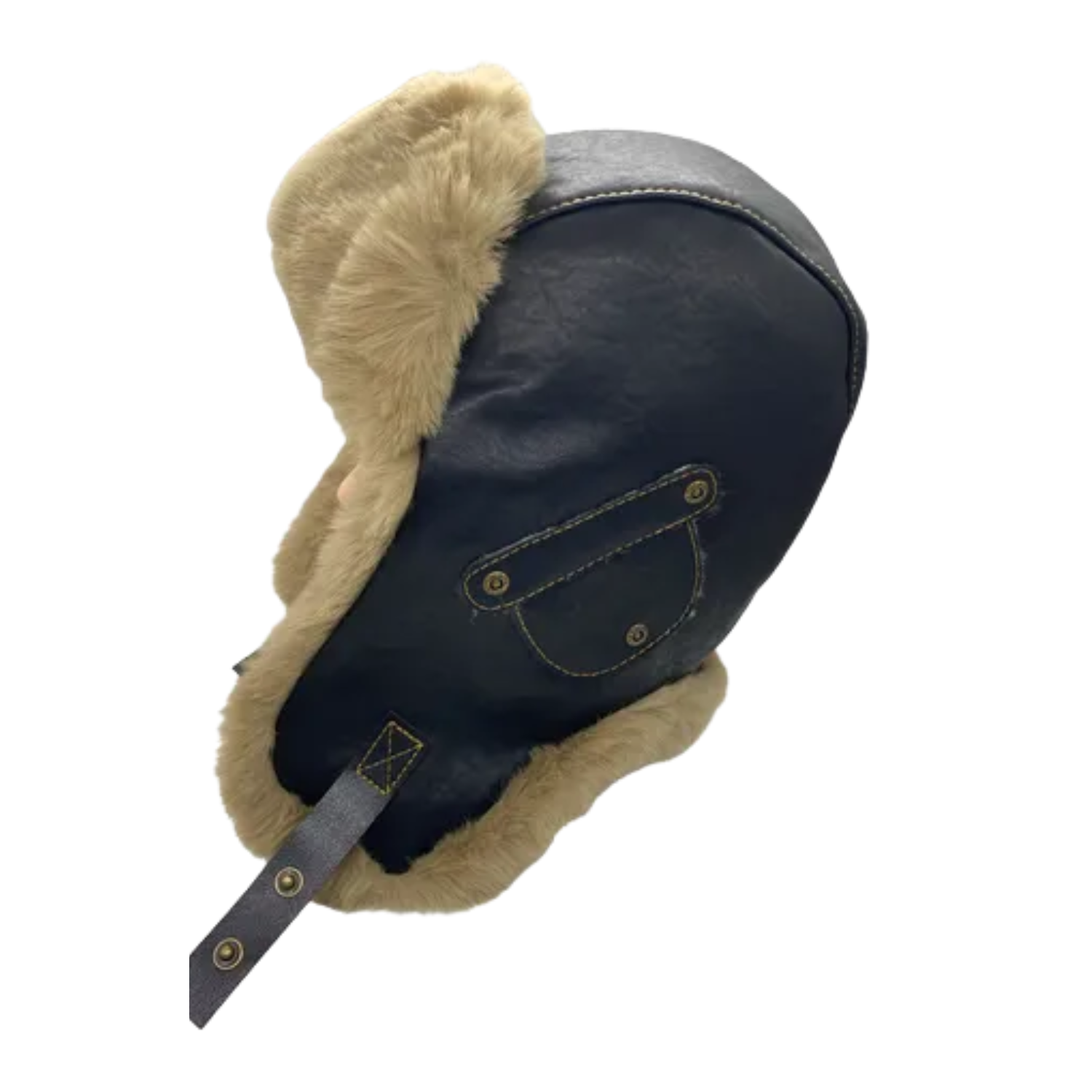 Gorro Ruso Ushanka Cuero Pelaje Suave Muy Abrigador-2