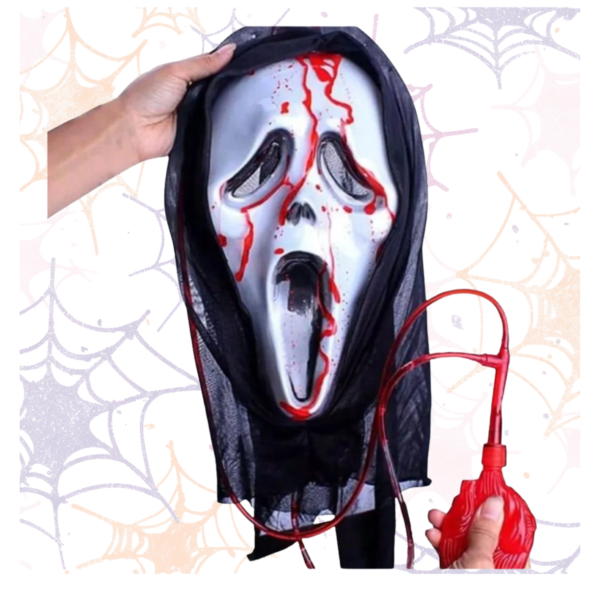 Mascara Corazon Con Sangre Diseño Screams Halloween 2025-2