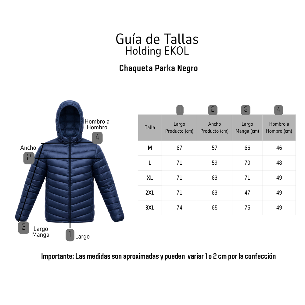 Chaqueta Parka Térmica Azul Comodidad y Calce Perfecto-5