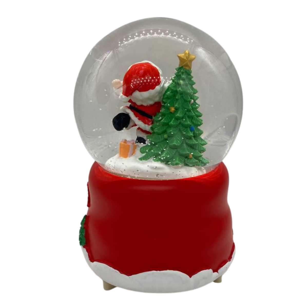 Esfera Bola Navidad Y Nevado Papa Noel Regalo Navidad 2025-2