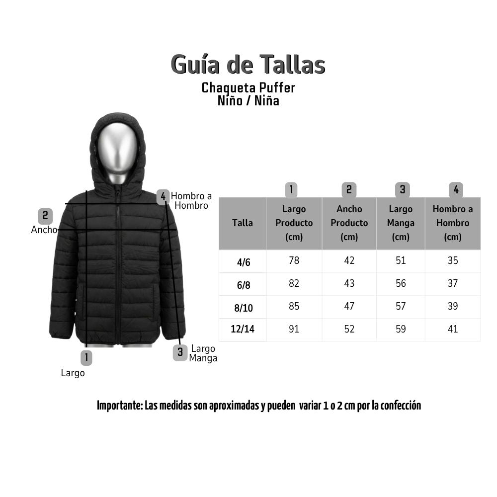 Chaqueta Puffer Para Niños Con Forro Térmico Reflectante Y Capucha Negra-6