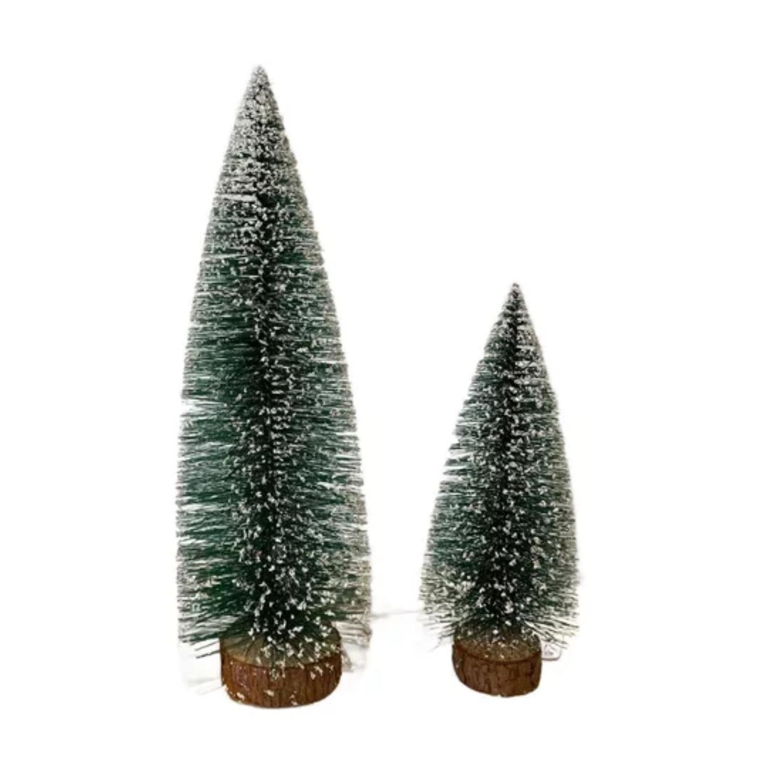 Pack (02) Mini Árbol De Navidad Cedro De Escritorio Small-0
