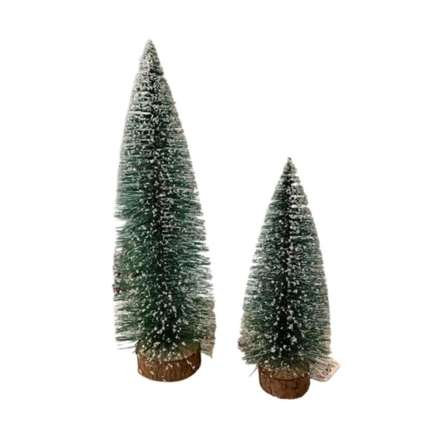 Pack (02) Mini Árbol De Navidad Cedro De Escritorio Small-1