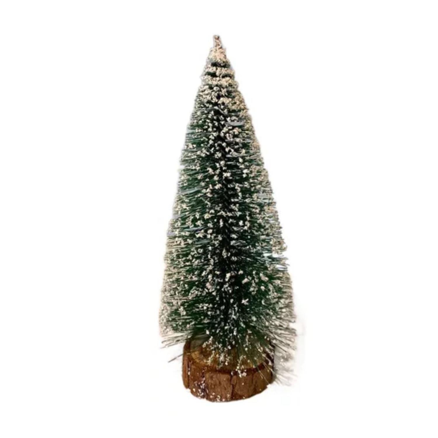 Pack (02) Mini Árbol De Navidad Cedro De Escritorio Small-2
