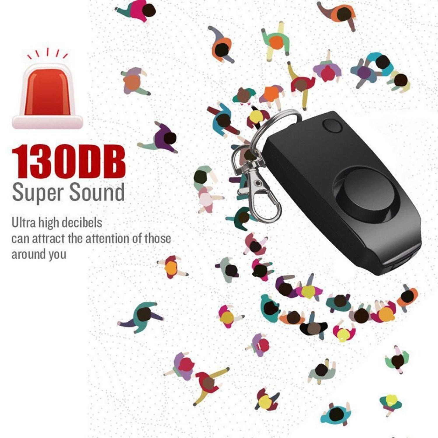 Alarma Personal Autodefensa Robo Seguridad Emergencia 130db-4