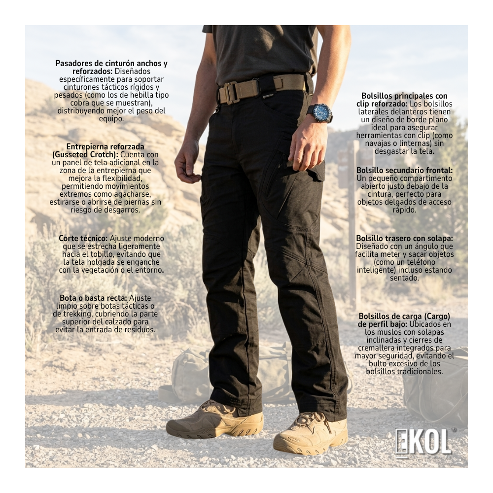 Pantalón Táctico Militar Cargo Outdoor Airsort Militar-4