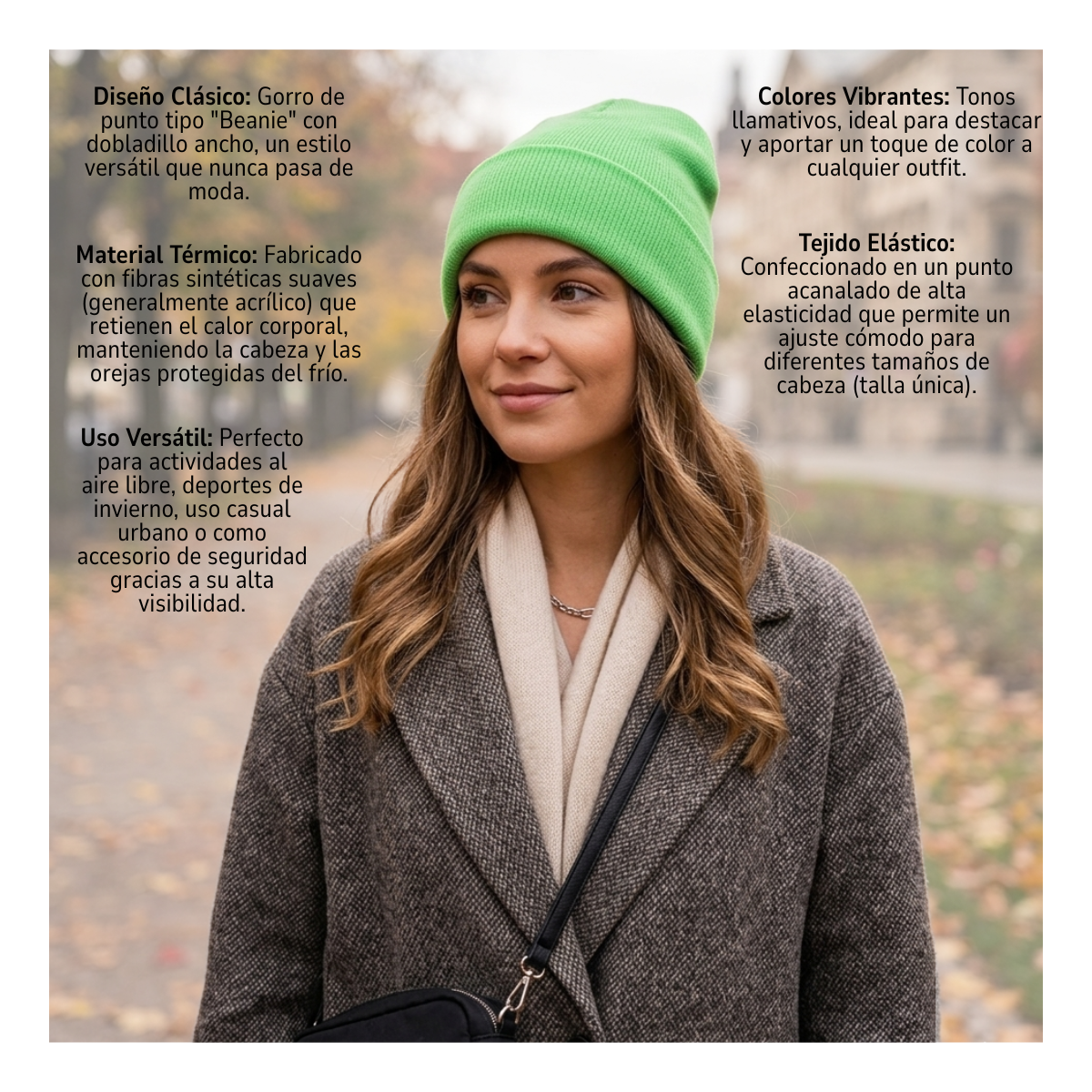 Pack 12 Gorros Beanie Adultos Lana Térmicos Colores Surtidos-4
