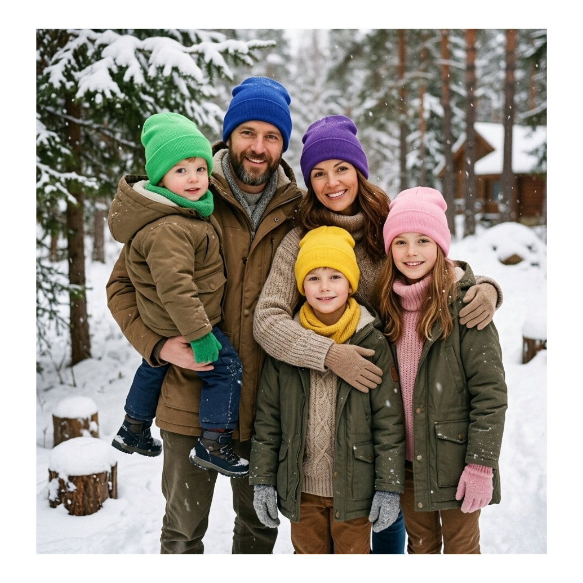 Pack 12 Gorros Beanie Adultos Lana Térmicos Colores Surtidos-6