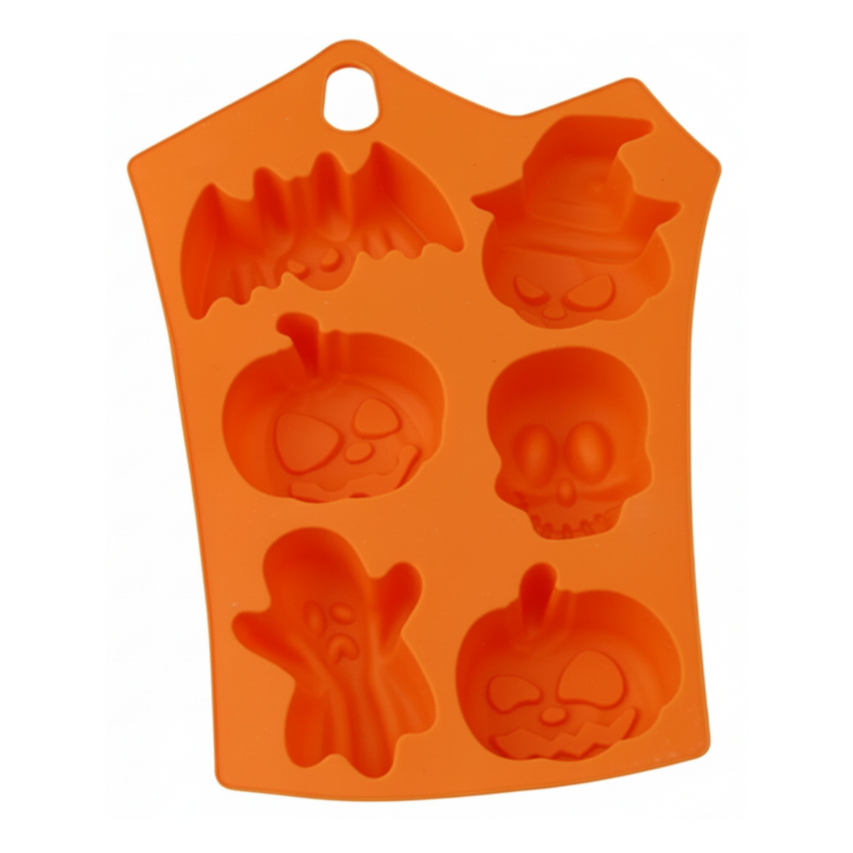 Pack 3 Molde Silicona Para Queques Tortas Dulces Halloween Naranja-2