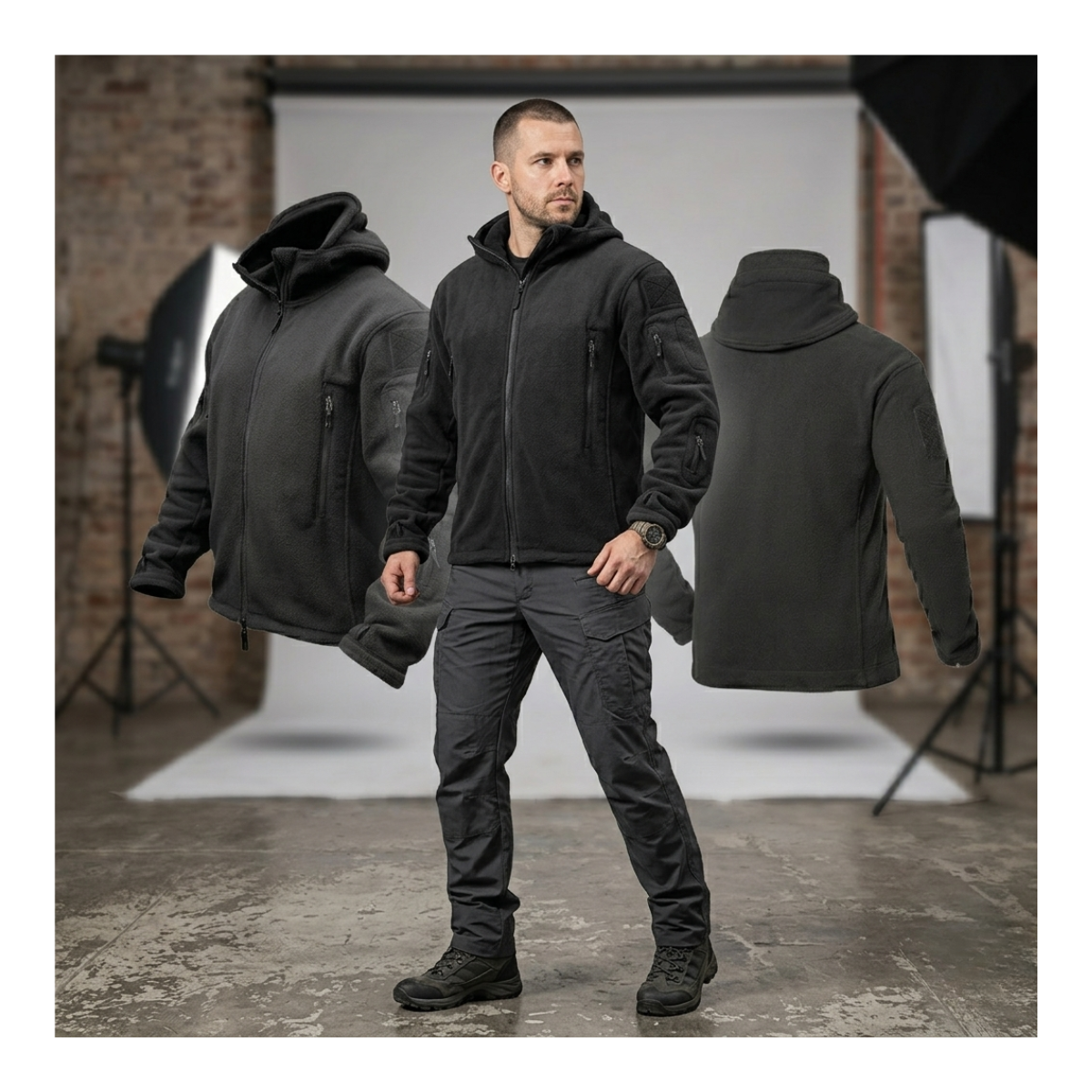Polar Chaqueta Polerón Micropolar Táctico Invierno-4