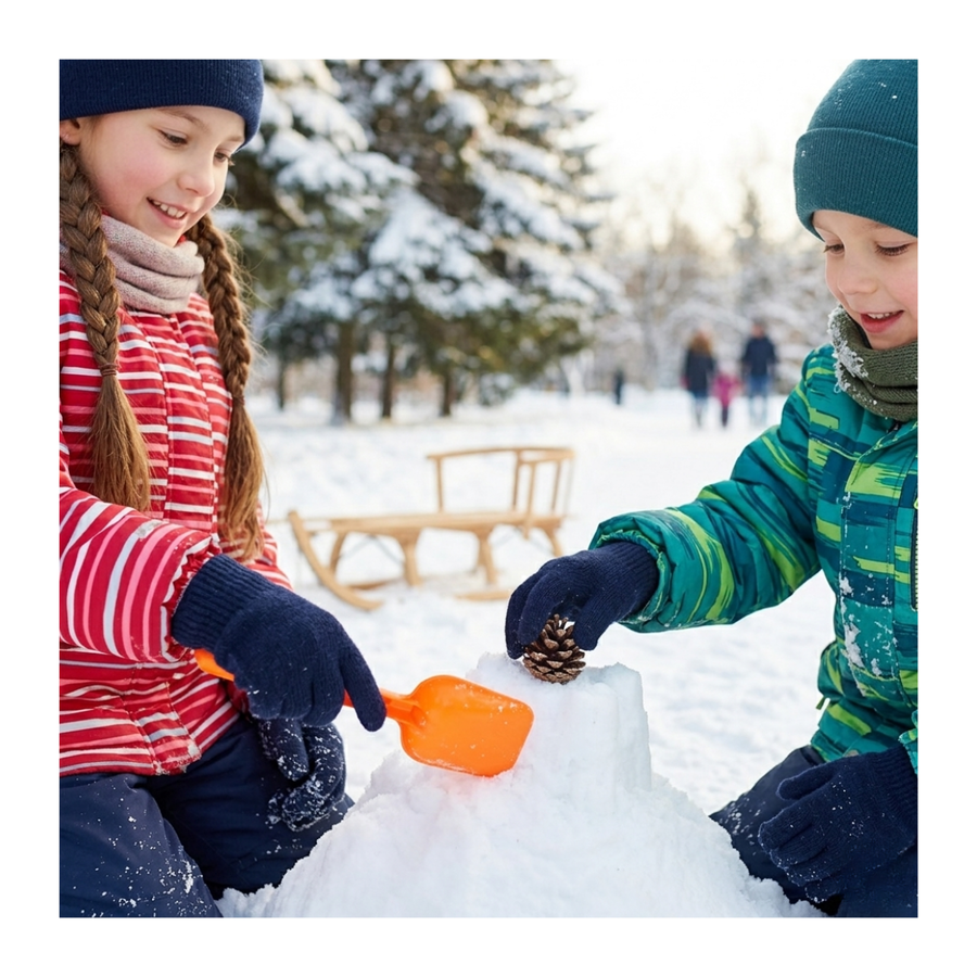 Pack 12 Guantes De Lana Térmicos Para Niños - Invierno Suave Color Azul Marino-5