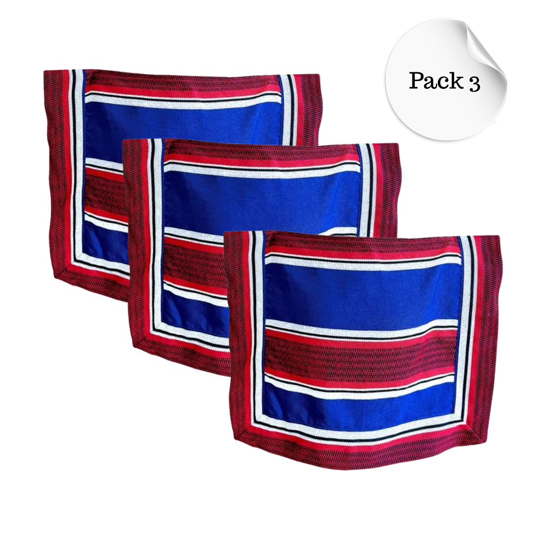 Pack 3 Mantas Poncho De Huaso Cueca Niño Fiestas Patrias-1