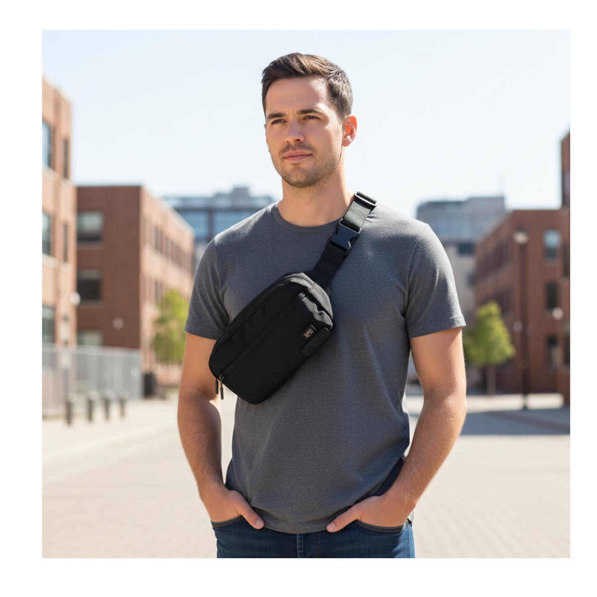 Banano Volunteer Bolso De Hombro Para Hombres Bolso Cruzado Casual-6