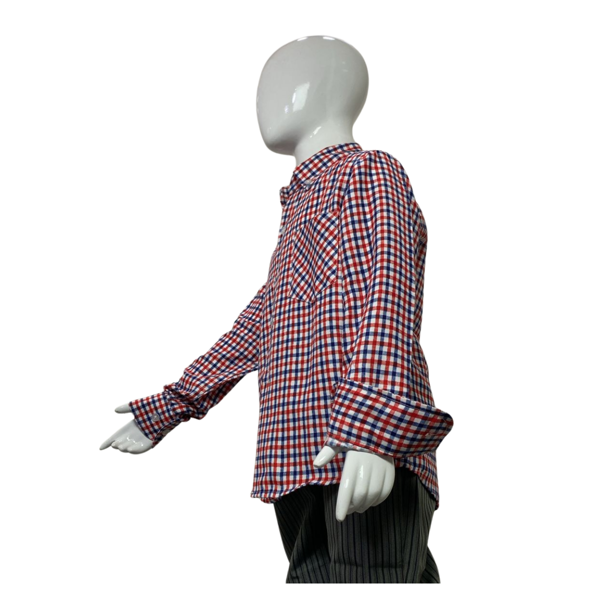 Camisa Cuadrille Para Traje Huaso Niño Y Juvenil Cuadrille Tricolor-2