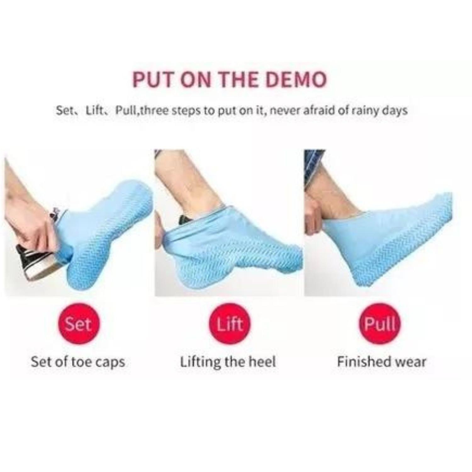 Par Cubre Calzado Impermeables Funda Aislante Lluvia-2