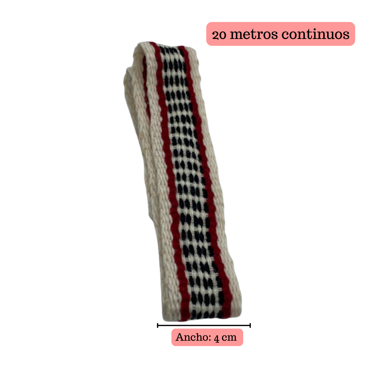 Rollo 20 Metros Trarilonco Cintillo Niño Mapuche Hombre Traje Mapuche-3