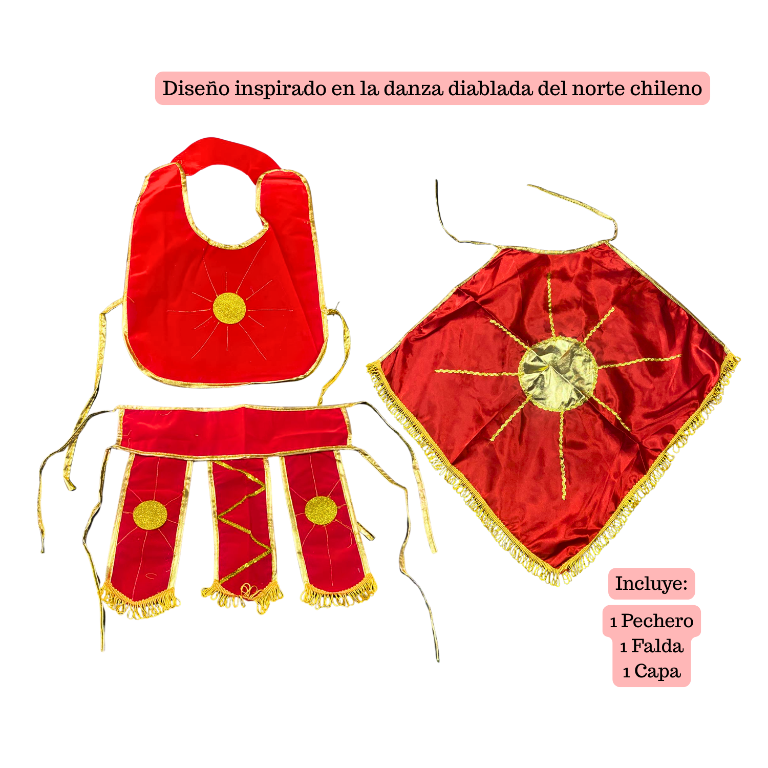 Traje De Diablada Infantil La Tirana Niño Fiestas Patrias-5