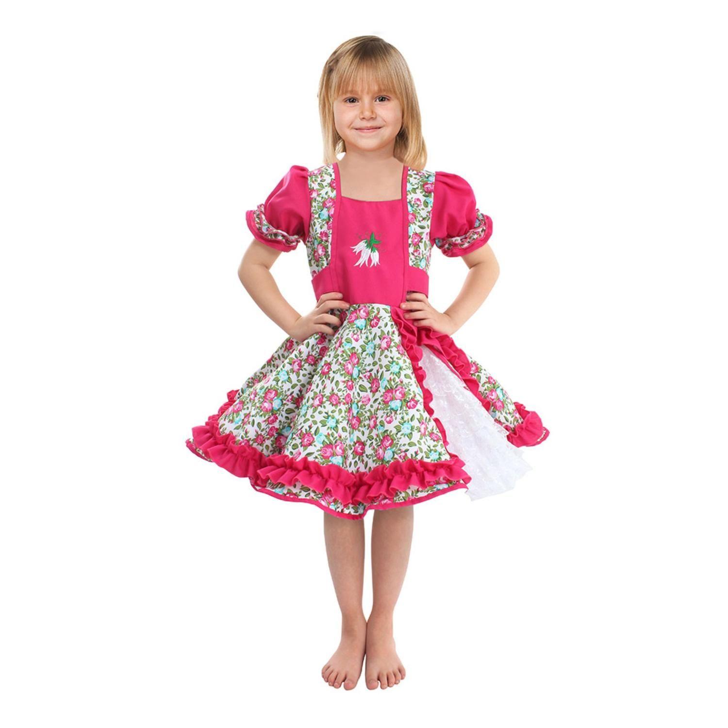 Vestido HUASA CHINITA Floreado Fiestas Patrias Modelos Colores-2