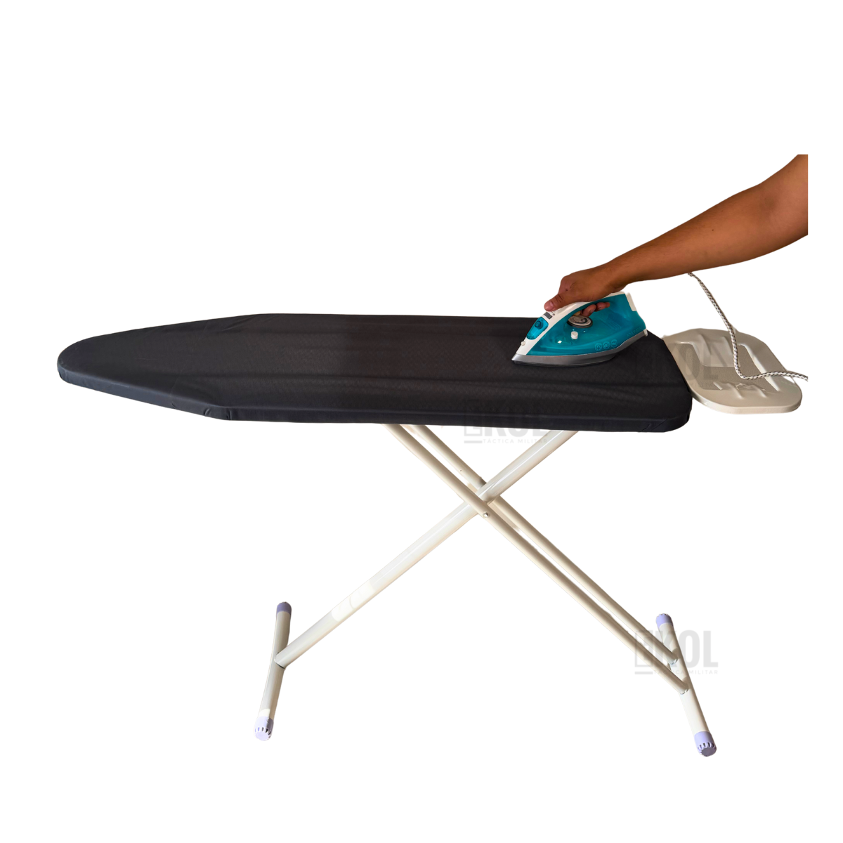 Tabla De Planchar Premium Metal Tela Gris 134x36 cm-2