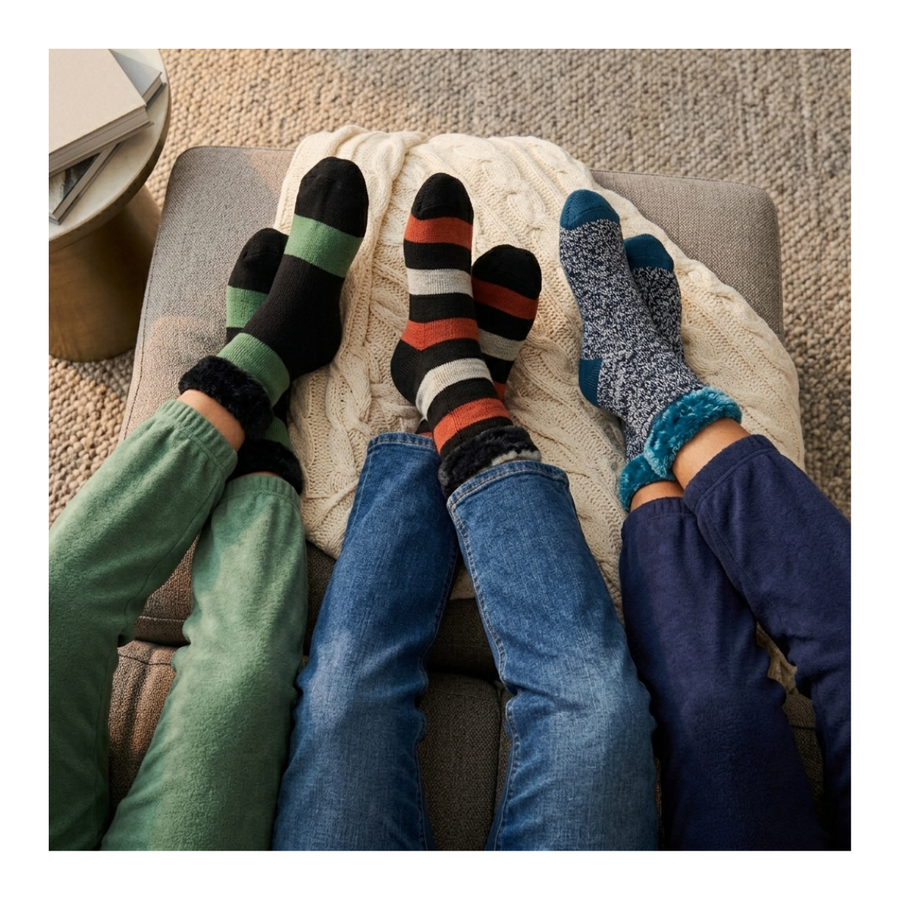 Par De Calcetines Térmicos Chiporro Largos Gruesos De Invierno-4